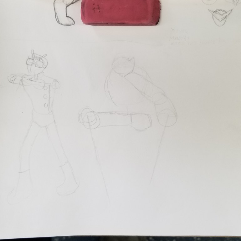 2020, tokutember, 22, noir, tokusatsu, original character, sketch 1