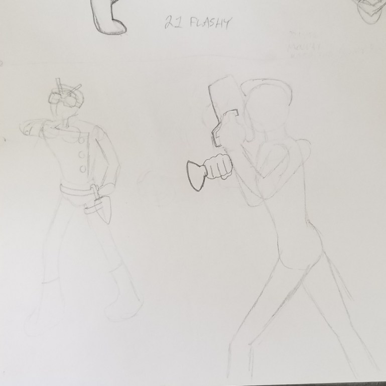 2020, tokutember, 22, noir, tokusatsu, original character, sketch 2