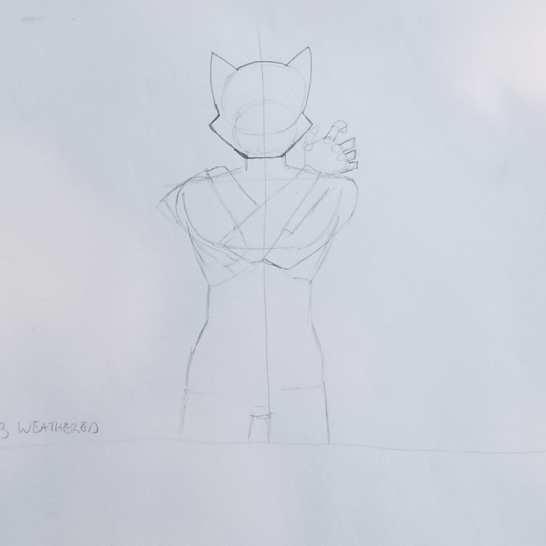 Tokutember 2020, day 23, weathered, tokusatsu, sketch 1
