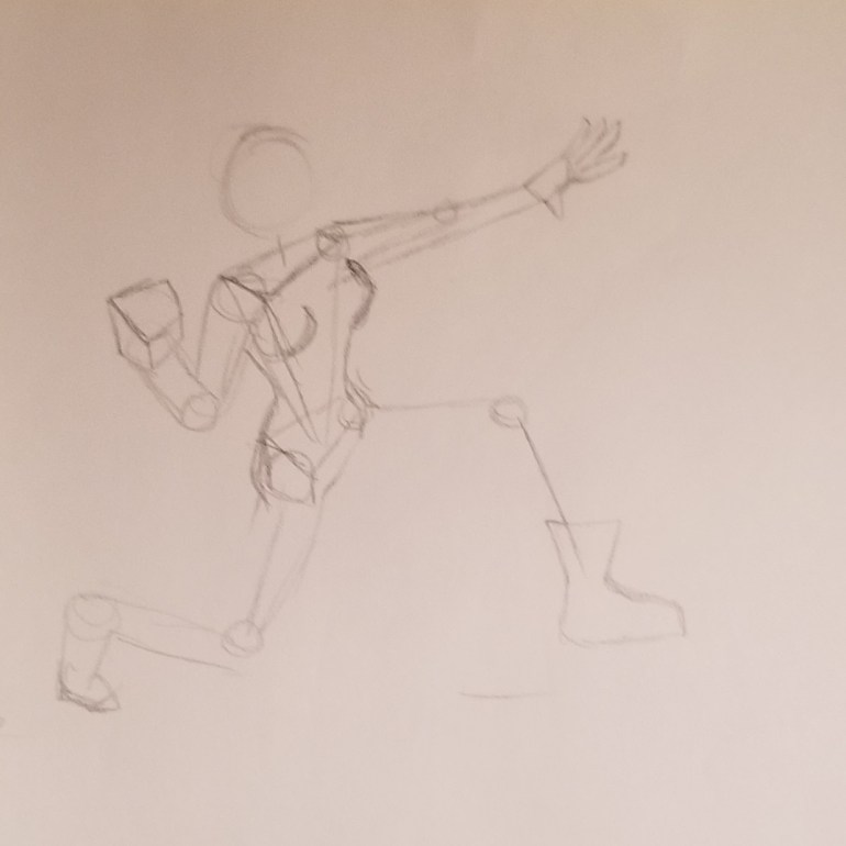 Tokutember 2020, day 25, high top, tokusatsu, sketch 1