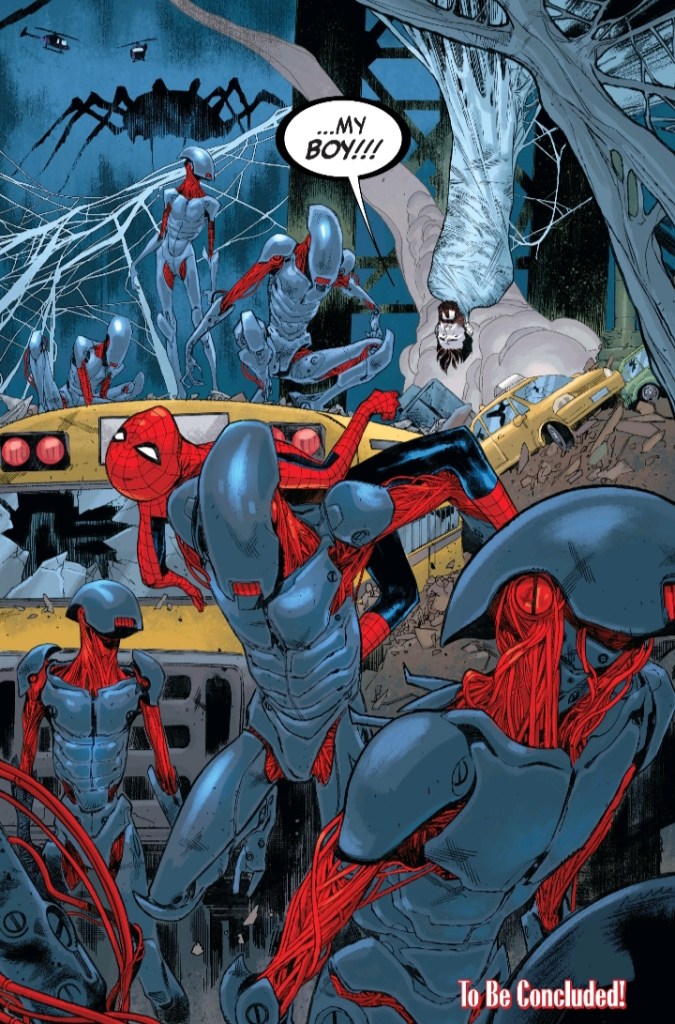 Spiderman, Spider-Man, Stan Lee, Steve Ditko, comic book review, Swinging Through Comics, JJ Abrams, Henry Abrams, Sara Pichelli, Cadaverous, Benny Parker, Spider-Man Bloodline 4, STC 43