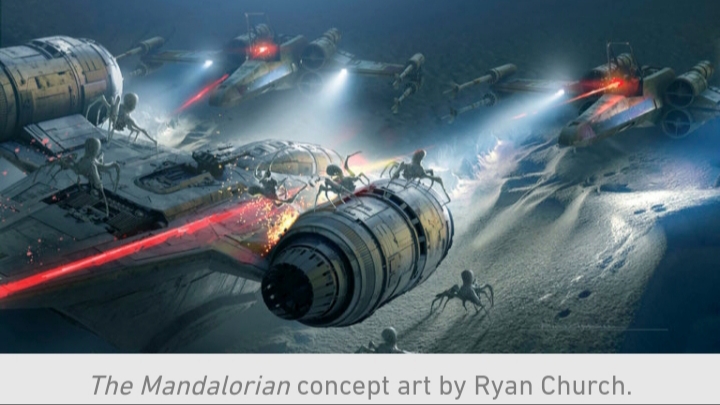 Star Wars, The Mandalorian, Chapter 10, Ice, Spiders, Razor Crest, X-Wings, New Republic