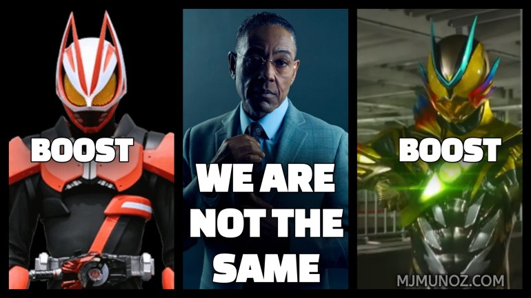 Comparison meme showing Geats Boost and Zeztz Boost with the text “We Are Not the Same”