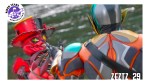Kamen Rider Zeztz facing a red nightmare creature during a Catastrem battle in Episode 29