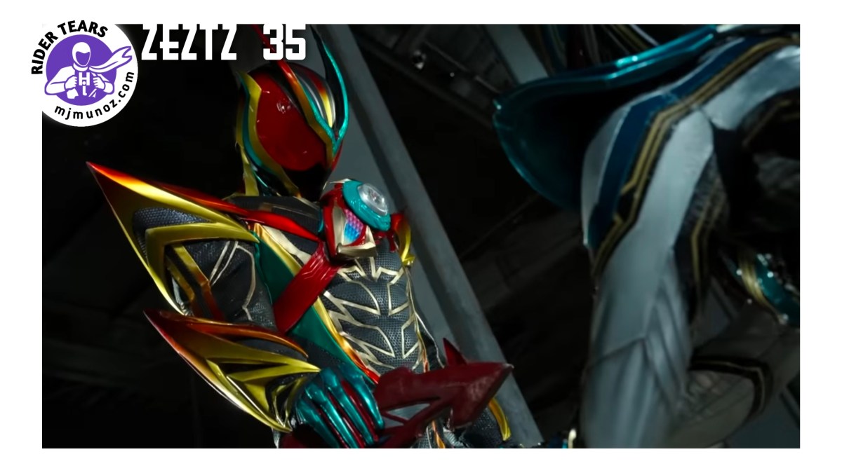 Kamen Rider Zeztz Exdream faces Lord Six during the emotional climax of Episode 35 Connect