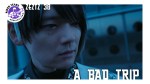 Close-up of Knox from Kamen Rider Zeztz Episode 38 with the words A BAD TRIP.