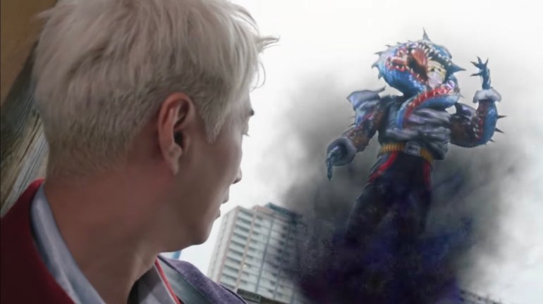 Sieg watches as Punish Gore Nightmare stands independently after being separated from him in Kamen Rider Zeztz 39, marking a major turning point for both characters.